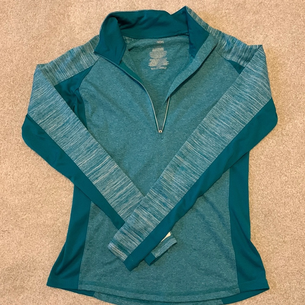 Danskin Now teal women’s quarter zip pullover Size XS